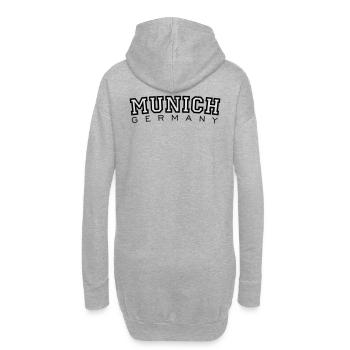 Munich Germany (Schwarz/Weiß) München - Hoodie-Kleid - Grau meliert - Hinten
