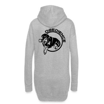 453 Dobermann Obedience - Hoodie-Kleid - Grau meliert - Hinten