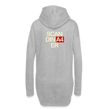 Scandinavier - Hoodie-Kleid - Grau meliert - Hinten