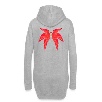 Kingdom Hearts - Leas Flammenbefreierflügel - Hoodie-Kleid - Grau meliert - Hinten