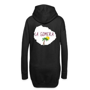 La Gomera, île des Canaries - Sweat-shirt à capuche long Femme - noir - Dos