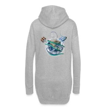 Roller Kugel Coaster - Hoodie-Kleid - Grau meliert - Hinten
