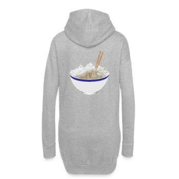 RIZ 'r - Sweat-shirt à capuche long Femme - gris chiné - Dos