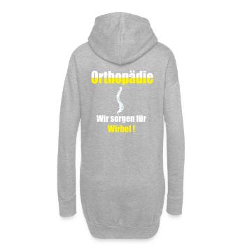 Orthopédie, Nous veillons à la chemise vertèbre cadeau - Sweat-shirt à capuche long Femme - gris chiné - Dos