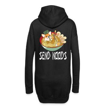 ramen noodle t shirt - Hoodie-Kleid - Schwarz - Hinten