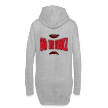 Scholzism; oh love Scholz; Bundeskanzler; Humor: - Hoodie-Kleid - Grau meliert - Hinten