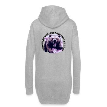 Trouvez ce que vous aimez.... - Sweat-shirt à capuche long Femme - gris chiné - Dos