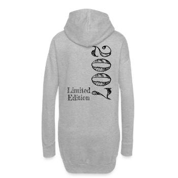 Édition Limitée 2007 18ème Cadeau d’Anniversaire - Sweat-shirt à capuche long Femme - gris chiné - Dos