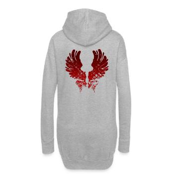 Angel-Wings-Angels-Wings-Petit Ange-Wing-Fly - Sweat-shirt à capuche long Femme - gris chiné - Dos