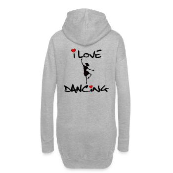 Dancing - Hoodie-Kleid - Grau meliert - Hinten
