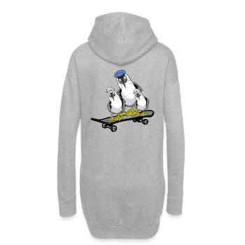Mouettes nordiques Skater Skateboard Sailors Skate - Sweat-shirt à capuche long Femme - gris chiné - Dos