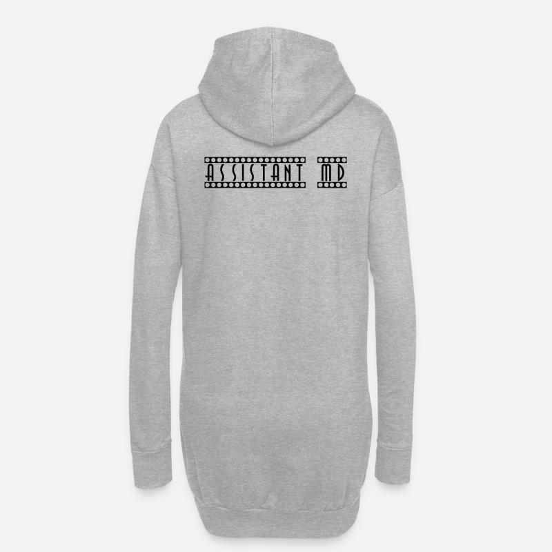 Assistant_MD - Hoodie-Kleid - Grau meliert