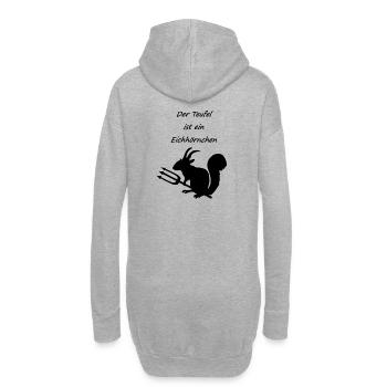 Le diable est un écureuil, cadeaux de chemise disant - Sweat-shirt à capuche long Femme - gris chiné - Dos
