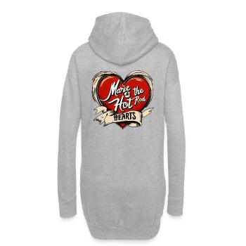 Marie et les cœurs Hot Rod - Sweat-shirt à capuche long Femme - gris chiné - Dos