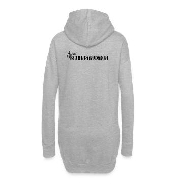 Après Ski Instructor – First Lesson Free - Hoodie-Kleid - Grau meliert - Hinten