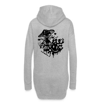 Tekno Recycle - Hoodie Dress - heather grey - Back