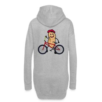 Cacahuète Vélo Cycliste Enfants Roue d’enfant - Sweat-shirt à capuche long Femme - gris chiné - Dos