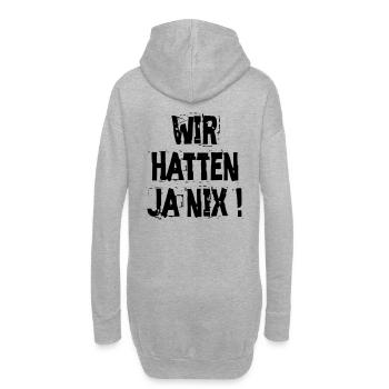 Nous n'avions rien - Le T-shirt Old School - Sweat-shirt à capuche long Femme - gris chiné - Dos