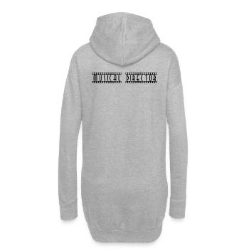 Musical_Director - Sweat-shirt à capuche long Femme - gris chiné - Dos