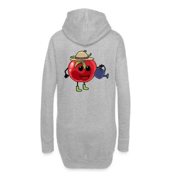 tomate hobby jardinier jardinier jardinier légume enfant - Sweat-shirt à capuche long Femme - gris chiné - Dos