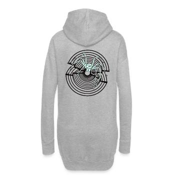 Spider Fantasy Spider Web Animaux de compagnie Enfants Cool - Sweat-shirt à capuche long Femme - gris chiné - Dos