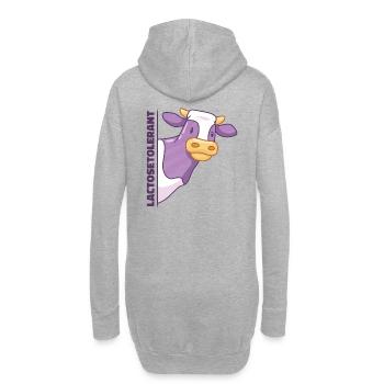 Fromage de crème glacée au lait tolérant au lactose - Sweat-shirt à capuche long Femme - gris chiné - Dos