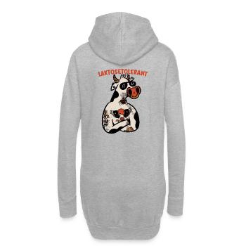 Fromage de crème glacée au lait tolérant au lactose - Sweat-shirt à capuche long Femme - gris chiné - Dos
