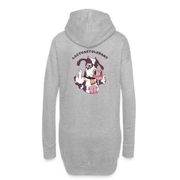 Fromage de crème glacée au lait tolérant au lactose - Sweat-shirt à capuche long Femme - gris chiné - Dos