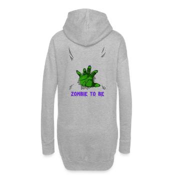ZOMBIE À ÊTRE, COSTUME D’HALLOWEEN - Sweat-shirt à capuche long Femme - gris chiné - Dos