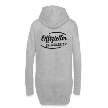 Schafkopf Offizieller Brunskarter Kartenspiel Bier - Hoodie-Kleid - Grau meliert - Hinten