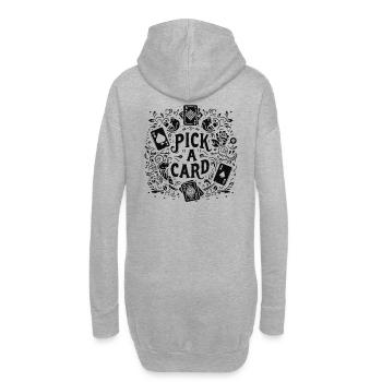 Choisissez une carte - cadeau magique pour les magiciens - Sweat-shirt à capuche long Femme - gris chiné - Dos
