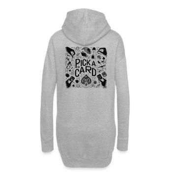 Choisissez une carte - cadeau magique pour les magiciens - Sweat-shirt à capuche long Femme - gris chiné - Dos