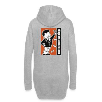 Kürzt das Lehrergehalt aber nicht den Spaß - Hoodie-Kleid - Grau meliert - Hinten