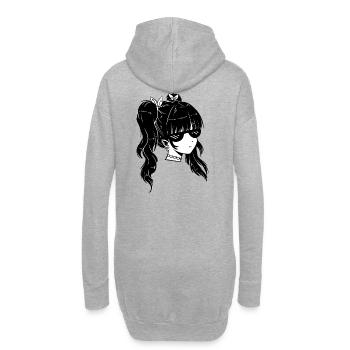 Mädchen Brille cool Sonnenbrille Kind Jugendliche - Hoodie-Kleid - Grau meliert - Hinten