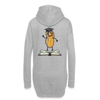 Peanut Scholar étudiant apprentissage étudier lycée - Sweat-shirt à capuche long Femme - gris chiné - Dos