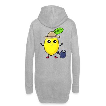 Citron, Citron, Citron, Jardinier, Fruits, Fruits, Fruits - Sweat-shirt à capuche long Femme - gris chiné - Dos