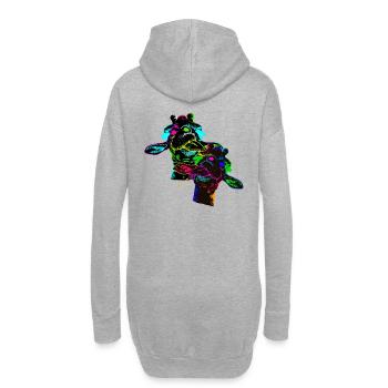 Girafe Safari Girafes Enfants Animaux du zoo d’été - Sweat-shirt à capuche long Femme - gris chiné - Dos