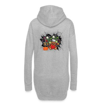Gemüse Küche Koch Teddy Köche Köchin Gastgeber - Hoodie-Kleid - Grau meliert - Hinten