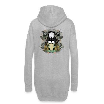 grenouille grenouilles conte de fées personnage de conte de fées - Sweat-shirt à capuche long Femme - gris chiné - Dos