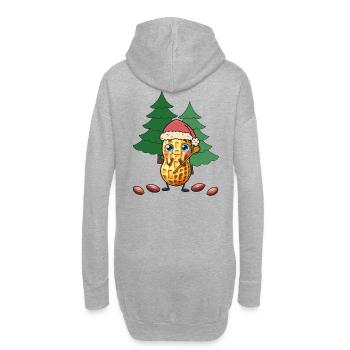 Cacahuètes Noix de Noël Noix Noël - Sweat-shirt à capuche long Femme - gris chiné - Dos