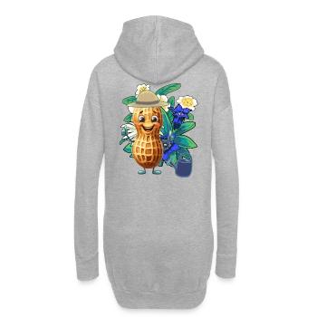 Tyrolean Peanut Gardener Horticulture Flowers - Hoodie Dress - heather grey - Back
