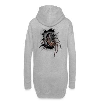 Araignée Halloween Araignées - Sweat-shirt à capuche long Femme - gris chiné - Dos