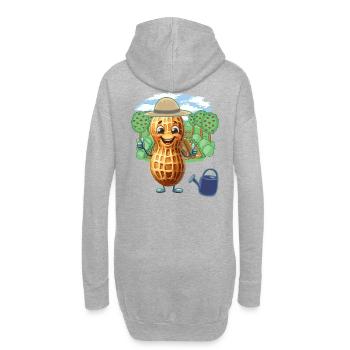 Potager de cacahuètes Jardinier Jardinier amateur - Sweat-shirt à capuche long Femme - gris chiné - Dos