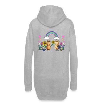Peanut Enfant Enfants Printemps Bambins Bébé - Sweat-shirt à capuche long Femme - gris chiné - Dos