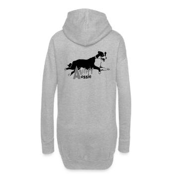 Agility Aussie - Hoodie-Kleid - Grau meliert - Hinten