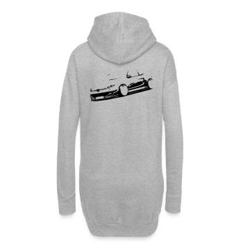 Tuning 206 - Hoodie-Kleid - Grau meliert - Hinten