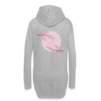 Skaura-Baum - Hoodie-Kleid - Grau meliert - Hinten
