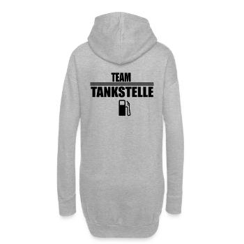 Team Tankstelle, Kasse Tankwart shirt Geschenk - Hoodie-Kleid - Grau meliert - Hinten