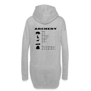 Tir à l'arc tir à l'arc bushcraft arc extérieur - Sweat-shirt à capuche long Femme - gris chiné - Dos