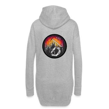 Alpiniste nature loisirs désert montagne sommet - Sweat-shirt à capuche long Femme - gris chiné - Dos